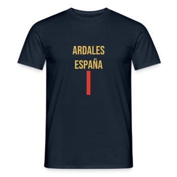 Ardales España Souvenir T-Shirt - T-shirt homme - marine - Devant - AI Model Male 178 light (178cm)