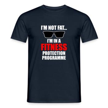 Protection de la condition physique - T-shirt homme - marine - Devant - AI Model Male 178 light (178cm)