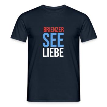 Brienzerseeliebe - Männer T-Shirt - Navy - Vorne - AI Model Male 178 light (178cm)