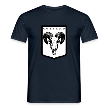 Gotland - Männer T-Shirt - Navy - Vorne - AI Model Male 178 light (178cm)