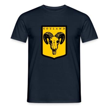 Gotland - Männer T-Shirt - Navy - Vorne - AI Model Male 178 light (178cm)