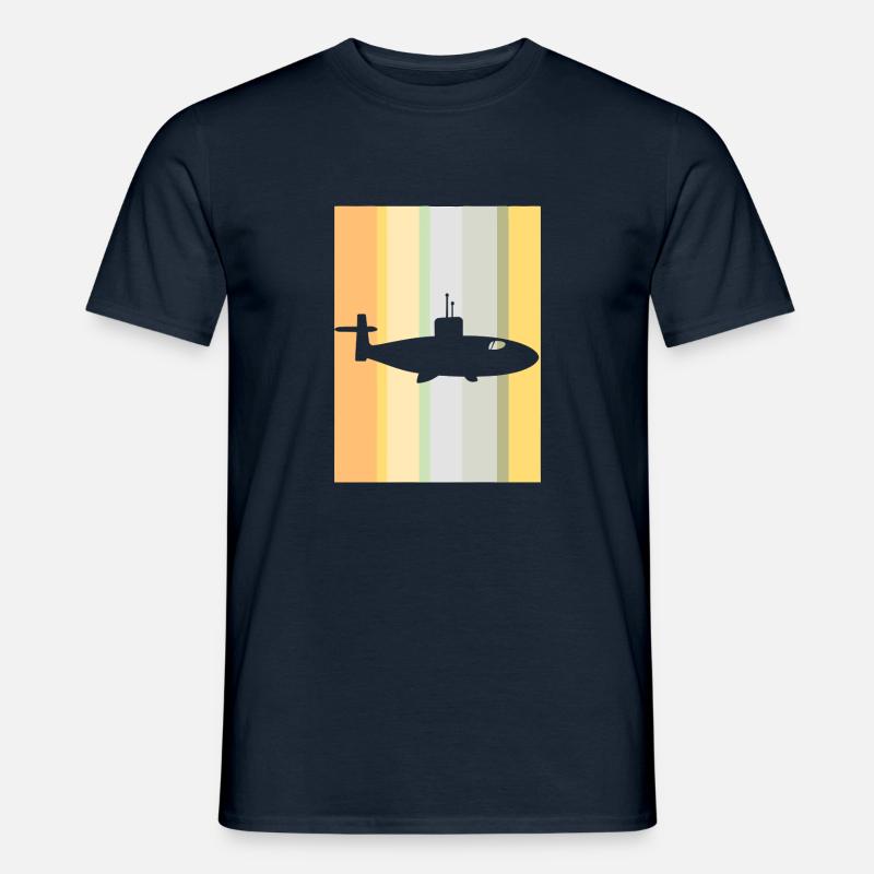 Schiff Uboot U Boot - Männer T-Shirt - Navy