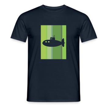 Navire de guerre - T-shirt homme - marine - Devant - AI Model Male 178 light (178cm)