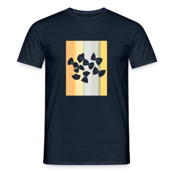 Lasagne aux pâtes - T-shirt homme - marine - Devant - AI Model Male 178 light (178cm)