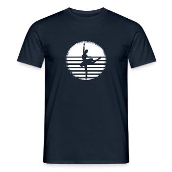 Ballett Ballerina Silhouette – - Männer T-Shirt - Navy - Vorne - AI Model Male 178 light (178cm)
