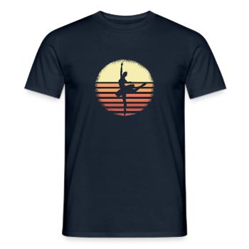 Ballett Ballerina Silhouette – - Männer T-Shirt - Navy - Vorne - AI Model Male 178 light (178cm)