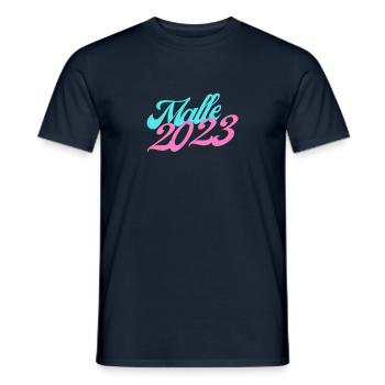 Malle 2023 - Männer T-Shirt - Navy - Vorne - AI Model Male 178 light (178cm)