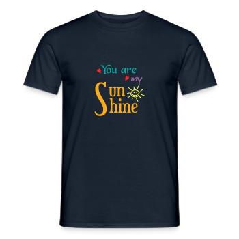Tu es mon Rayon de soleil - T-shirt homme - marine - Devant - AI Model Male 178 light (178cm)