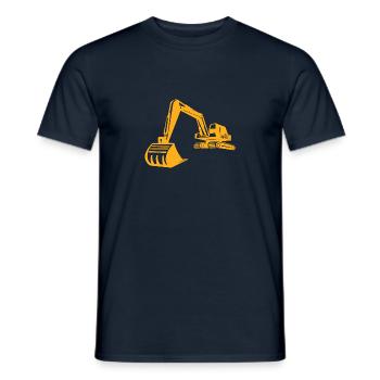 Silhouette de pelle, conception précise pour - T-shirt homme - marine - Devant - AI Model Male 178 light (178cm)