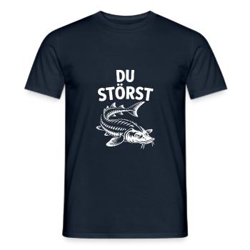 Stör angeln Sportfischen - Du störst. Stördesign - Männer T-Shirt - Navy - Vorne - AI Model Male 178 light (178cm)