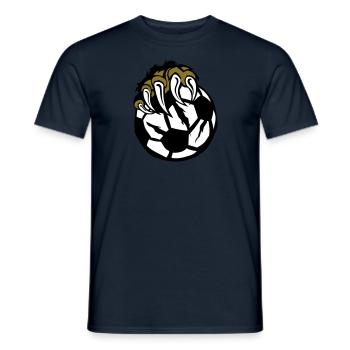foot paw claws beast wild bear - Men's T-Shirt - navy - Front - AI Model Male 178 light (178cm)