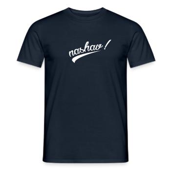 Nashav | Tshirt argot de rue - T-shirt homme - marine - Devant - AI Model Male 178 light (178cm)