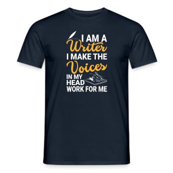 I'm A Writer Quote Funny Author Novelist Writing - Männer T-Shirt - Navy - Vorne - AI Model Male 178 light (178cm)