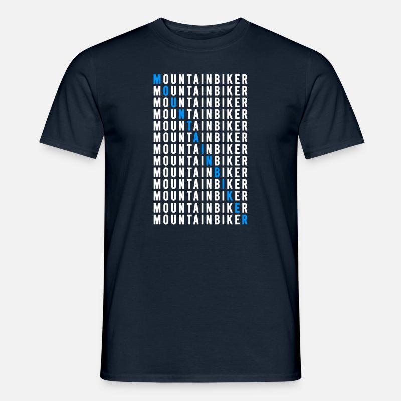 Mountainbiker - Männer T-Shirt - Navy