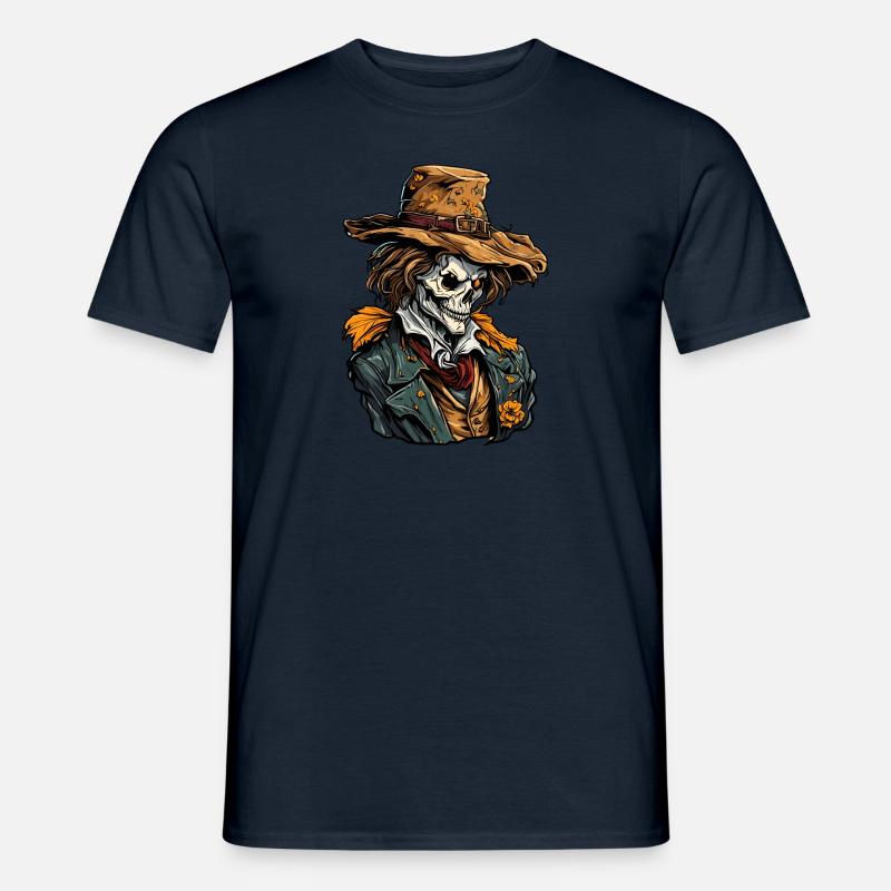 Vogelscheuche / Erntehelfer / Maisfeld / Feld - Männer T-Shirt - Navy