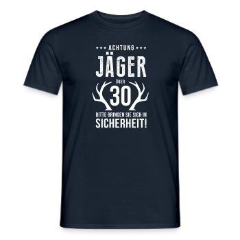Jäger 30 Geburtstag Jagdsport jäger triathlon jagt - Männer T-Shirt - Navy - Vorne - AI Model Male 178 light (178cm)
