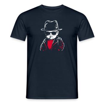 Le bébé de la mafia - T-shirt homme - marine - Devant - AI Model Male 178 light (178cm)