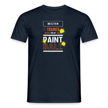 Paintball Trainer Paintballtrainer Training - Männer T-Shirt - Navy - Vorne - AI Model Male 178 light (178cm)