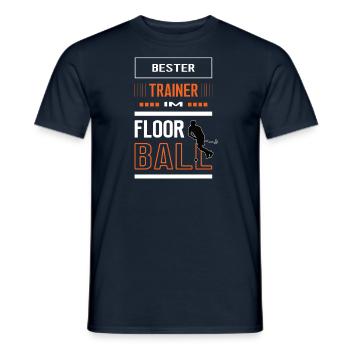 Floorball Bester Trainer bester Floorballtrainer - Männer T-Shirt - Navy - Vorne - AI Model Male 178 light (178cm)