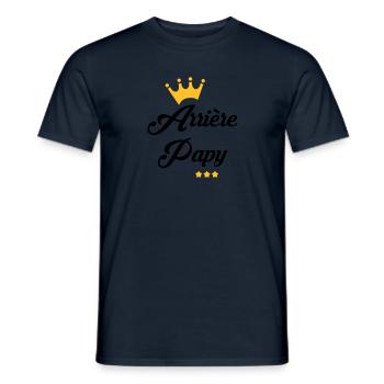 Arrière Papy Papi Mamie Famille Drôle Bébé - Men's T-Shirt - navy - Front - AI Model Male 178 light (178cm)