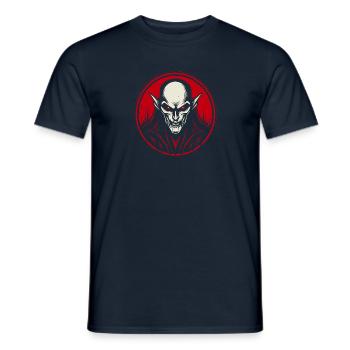 Blick des Dämons - Männer T-Shirt - Navy - Vorne - AI Model Male 178 light (178cm)