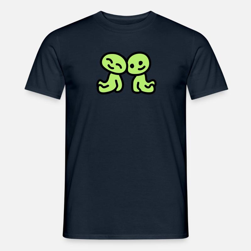 Freundschaft - verliebt - Männer T-Shirt - Navy