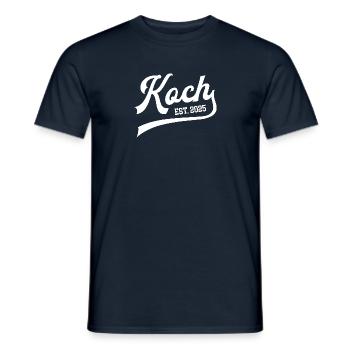 Koch 2025 Beruf Ausbildung Lehre Kochlehrling - Männer T-Shirt - Navy - Vorne - AI Model Male 178 light (178cm)