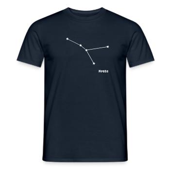 Sternzeichen Krebs - Männer T-Shirt - Navy - Vorne - AI Model Male 178 light (178cm)
