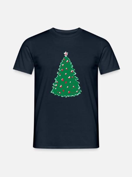 Christmas tree Christmas - Men's T-Shirt - navy