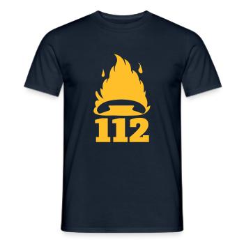 Call 112 Fire Department - Männer T-Shirt - Navy - Vorne - AI Model Male 178 light (178cm)