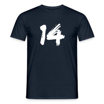 Brushed 14 - Männer T-Shirt - Navy - Vorne - AI Model Male 178 light (178cm)