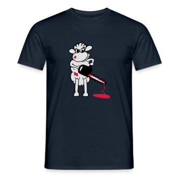 Chainsaws - Sheep - T-shirt homme - marine - Devant - AI Model Male 178 light (178cm)