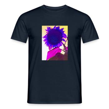 sommerblume pop Art - Männer T-Shirt - Navy - Vorne - AI Model Male 178 light (178cm)