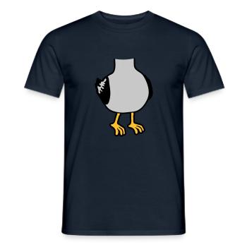 Seagull without head costume - Men's T-Shirt - navy - Front - AI Model Male 178 light (178cm)