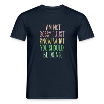 herrisches lustiges Zitat - Männer T-Shirt - Navy - Vorne - AI Model Male 178 light (178cm)