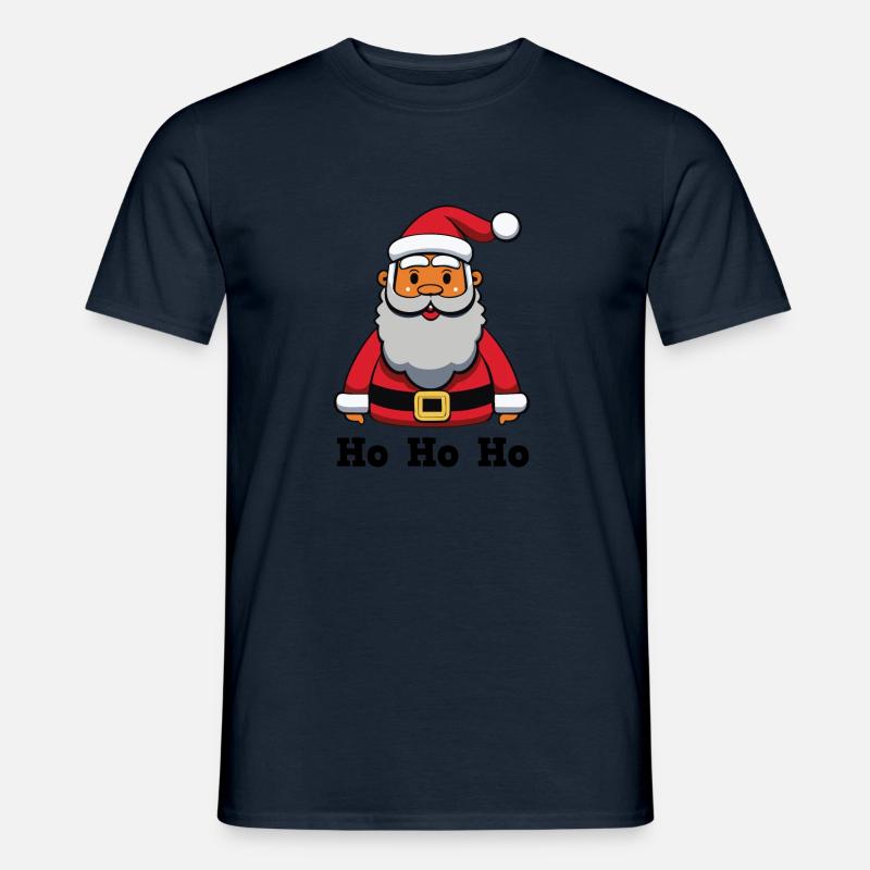 Weihnachtsmann_HoHoHo - Männer T-Shirt - Navy