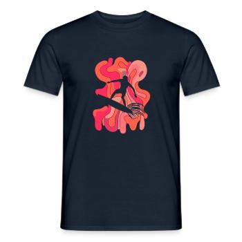 Planche de surf Surfergirl Surfer - T-shirt homme - marine - Devant - AI Model Male 178 light (178cm)