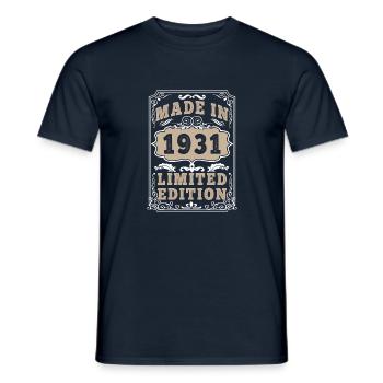 Original 1931 Vintage Vintage Retro Birthday - T-shirt homme - marine - Devant - AI Model Male 178 light (178cm)