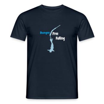 Bungee Fall - Men's T-Shirt - navy - Front - AI Model Male 178 light (178cm)