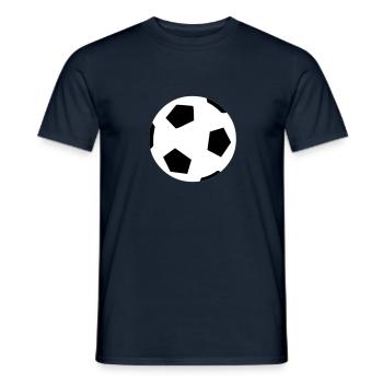Ballon de football - T-shirt homme - marine - Devant - AI Model Male 178 light (178cm)
