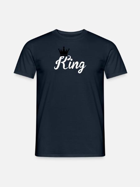 king - Männer T-Shirt - Navy