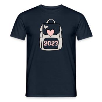 Écolier 2023 - T-shirt homme - marine - Devant - AI Model Male 178 light (178cm)