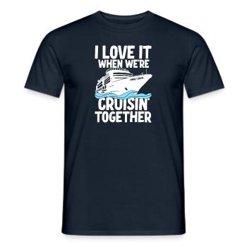 Family Cruise - Men's T-Shirt - navy - Front - AI Model Male 178 light (178cm)
