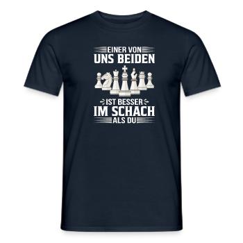 Guter Schachspieler Schachzug Spruch lustig Schach - Männer T-Shirt - Navy - Vorne - AI Model Male 178 light (178cm)