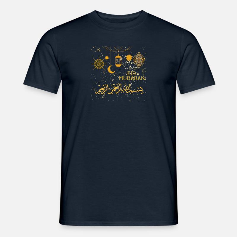 Ramadan, Eid Mubarak - Männer T-Shirt - Navy