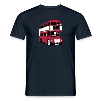 London-Bus (3 color) - Männer T-Shirt - Navy - Vorne - AI Model Male 178 light (178cm)