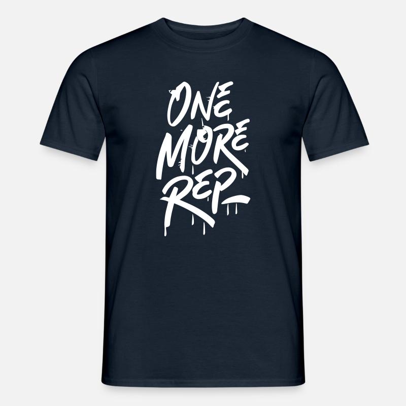"One More Rep"-Geschenk, Motivation - Männer T-Shirt - Navy