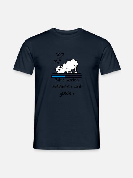 Schäfchen - Männer T-Shirt - Navy