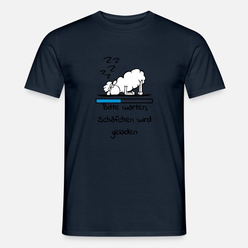 Schäfchen - Männer T-Shirt - Navy
