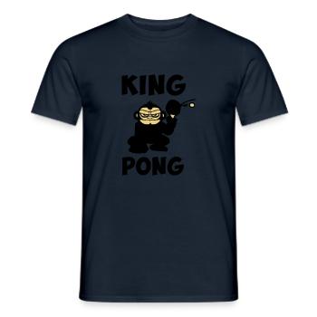 ping pong, tennis de table humour drôle - T-shirt homme - marine - Devant - AI Model Male 178 light (178cm)